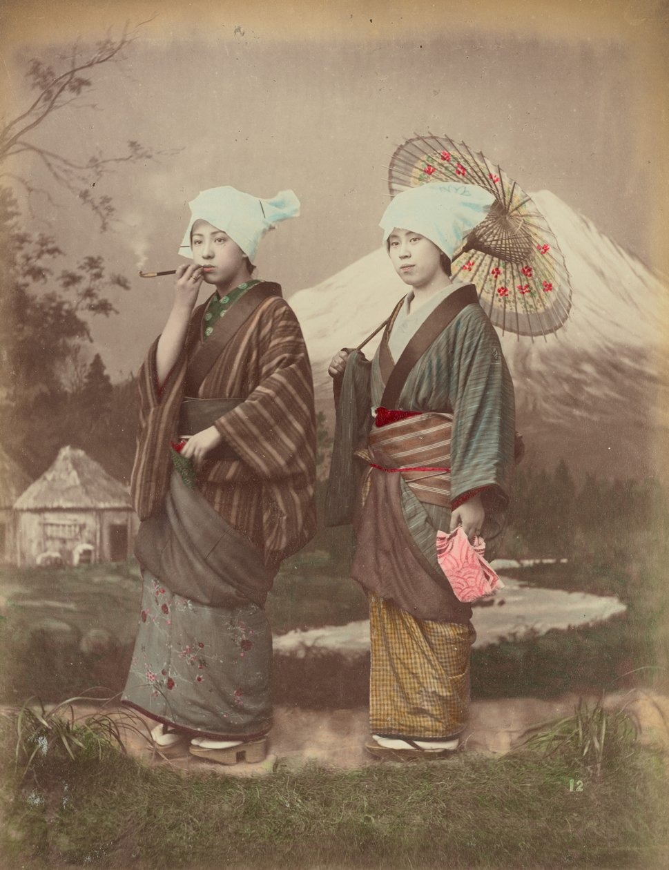 Japanse reizigers door Kusakabe Kimbei