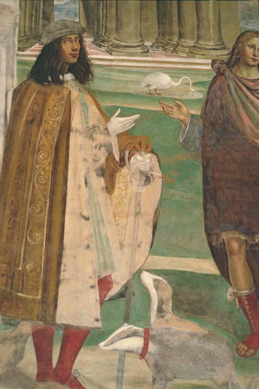 Het Leven van St. Benedictus (detail) door L. and Sodoma, G. Signorelli