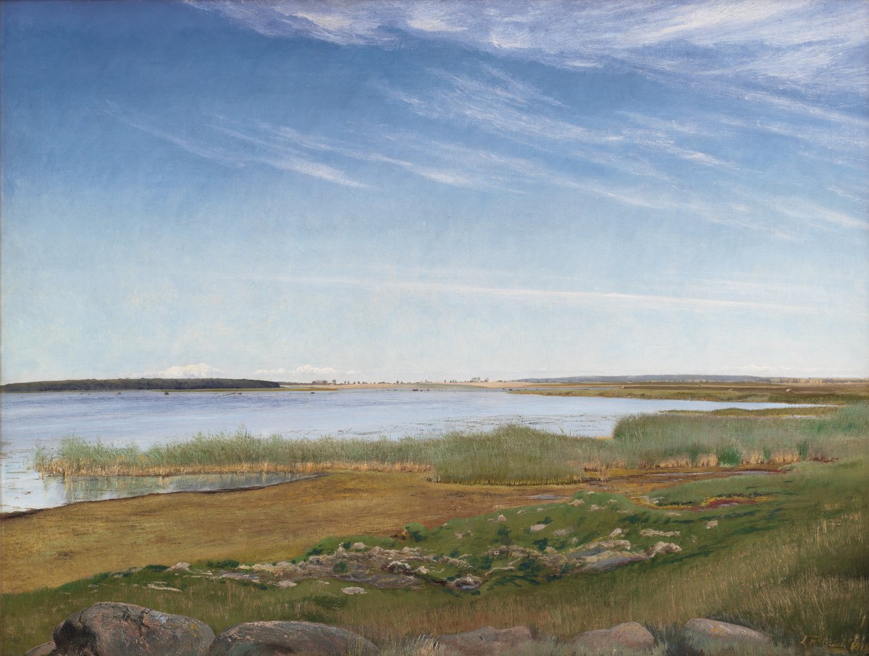 De fjord bij Karrebæksminde, Seeland door Laurits Andersen Ring