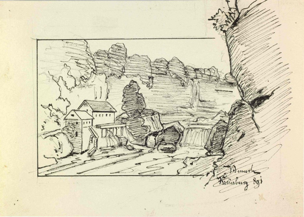 Molen bij Kokra door Ladislav Benesch