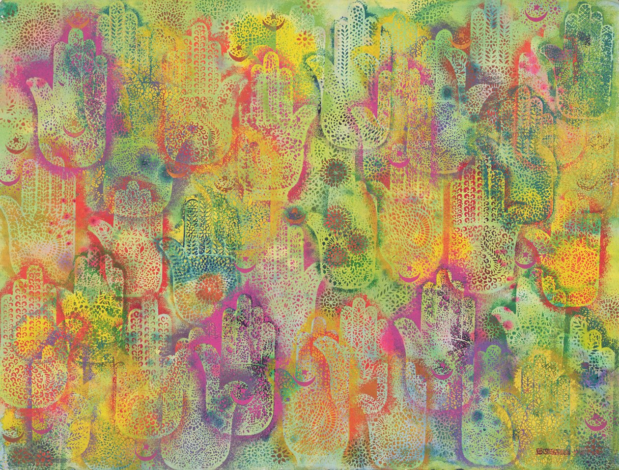 Handen van Fatima, 1999 door Laila Shawa