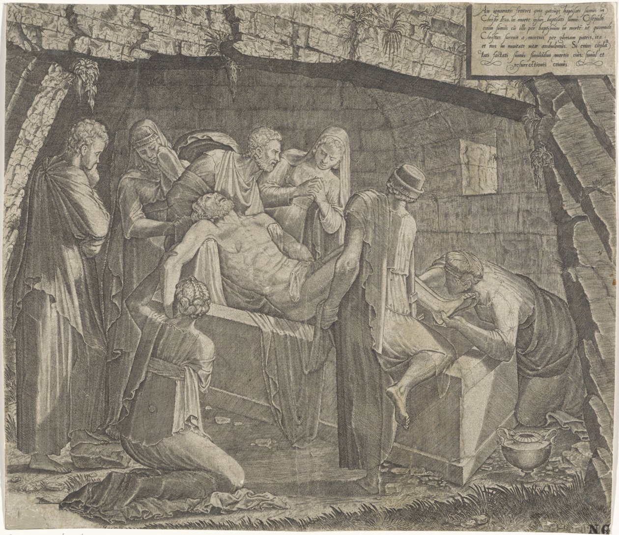 Graflegging van Christus door Lambertus Suavius