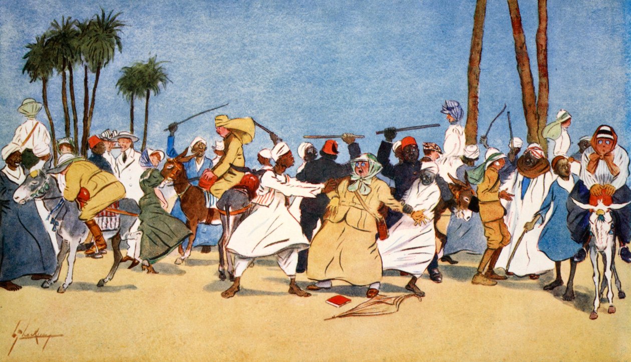De Slag bij de Nijl, 1908 door Lance Thackeray