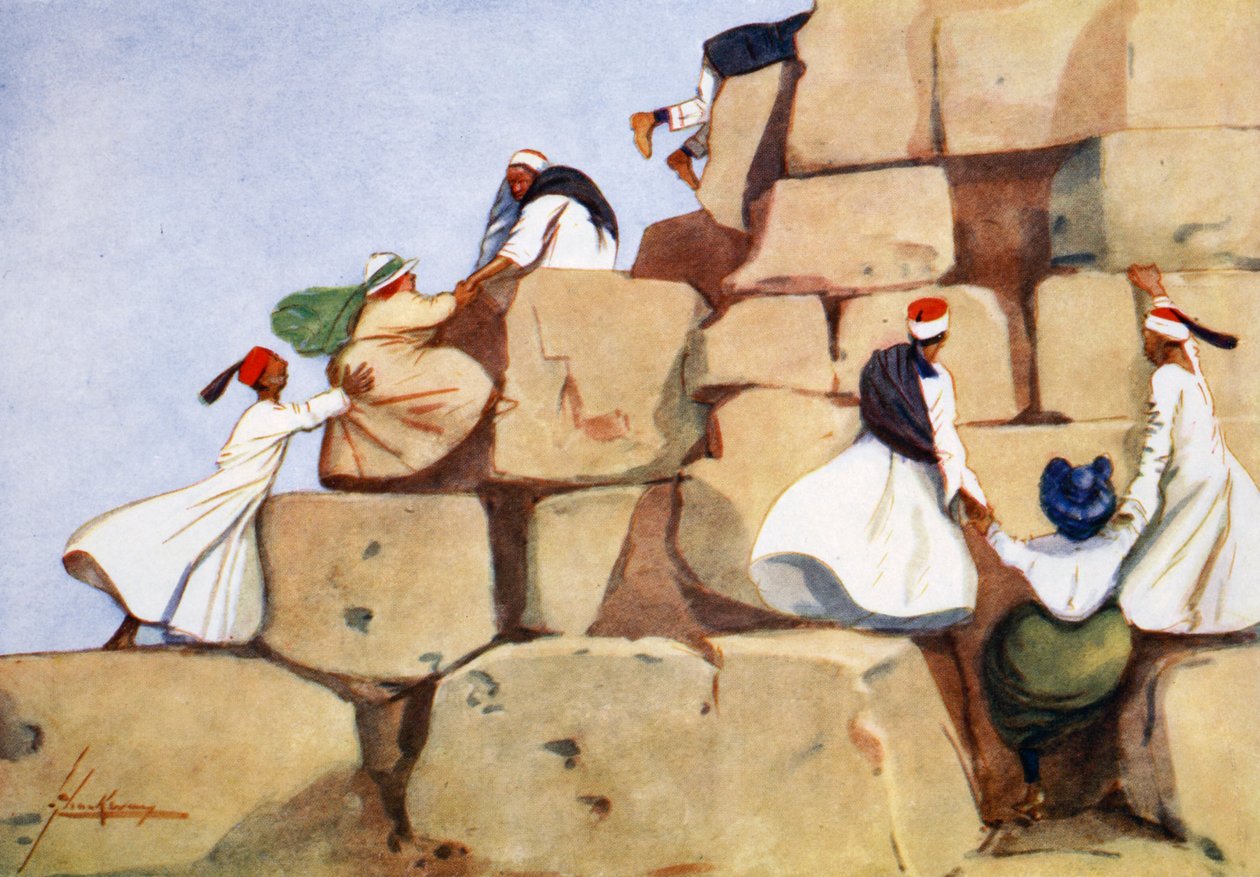 De Klimmers, 1908 door Lance Thackeray