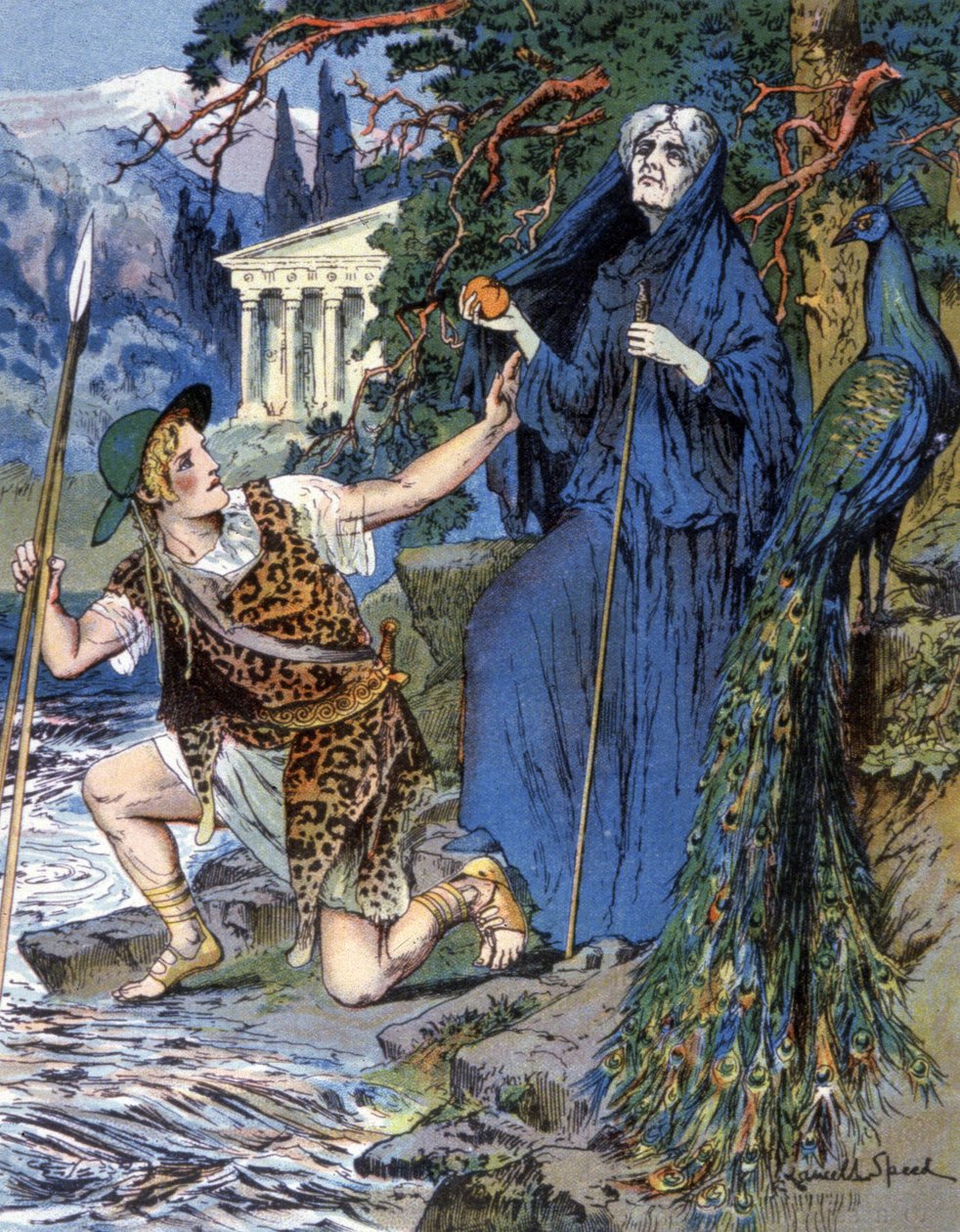 Jason en Hera, ca. 1900 (illustratie) door Lancelot Speed
