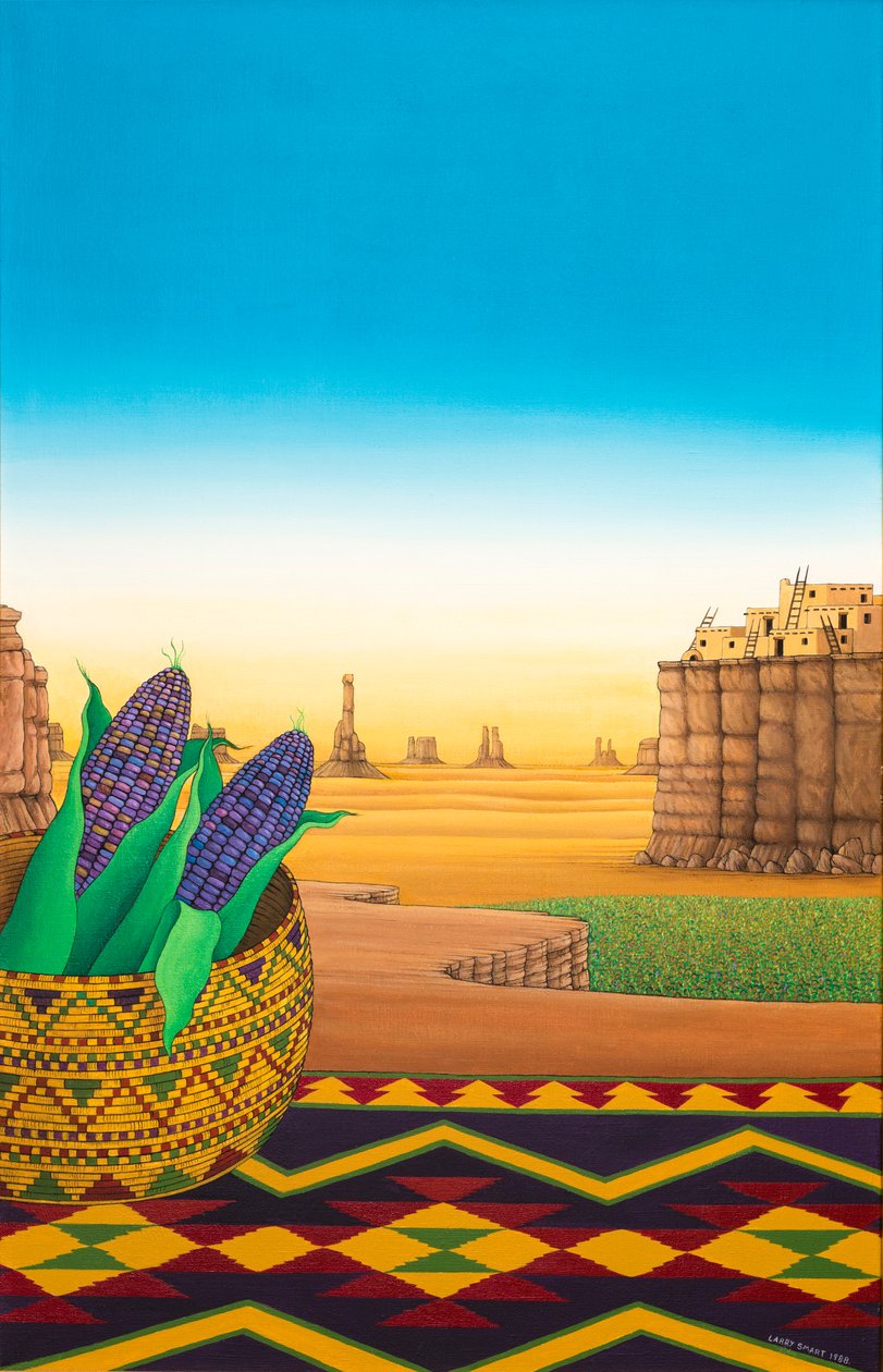 Hopi Blauwe Maïs, 1998 door Larry Smart