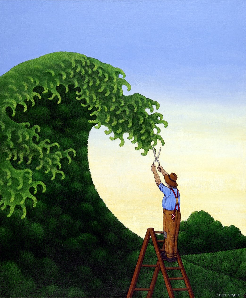Topiary Wave door Larry Smart