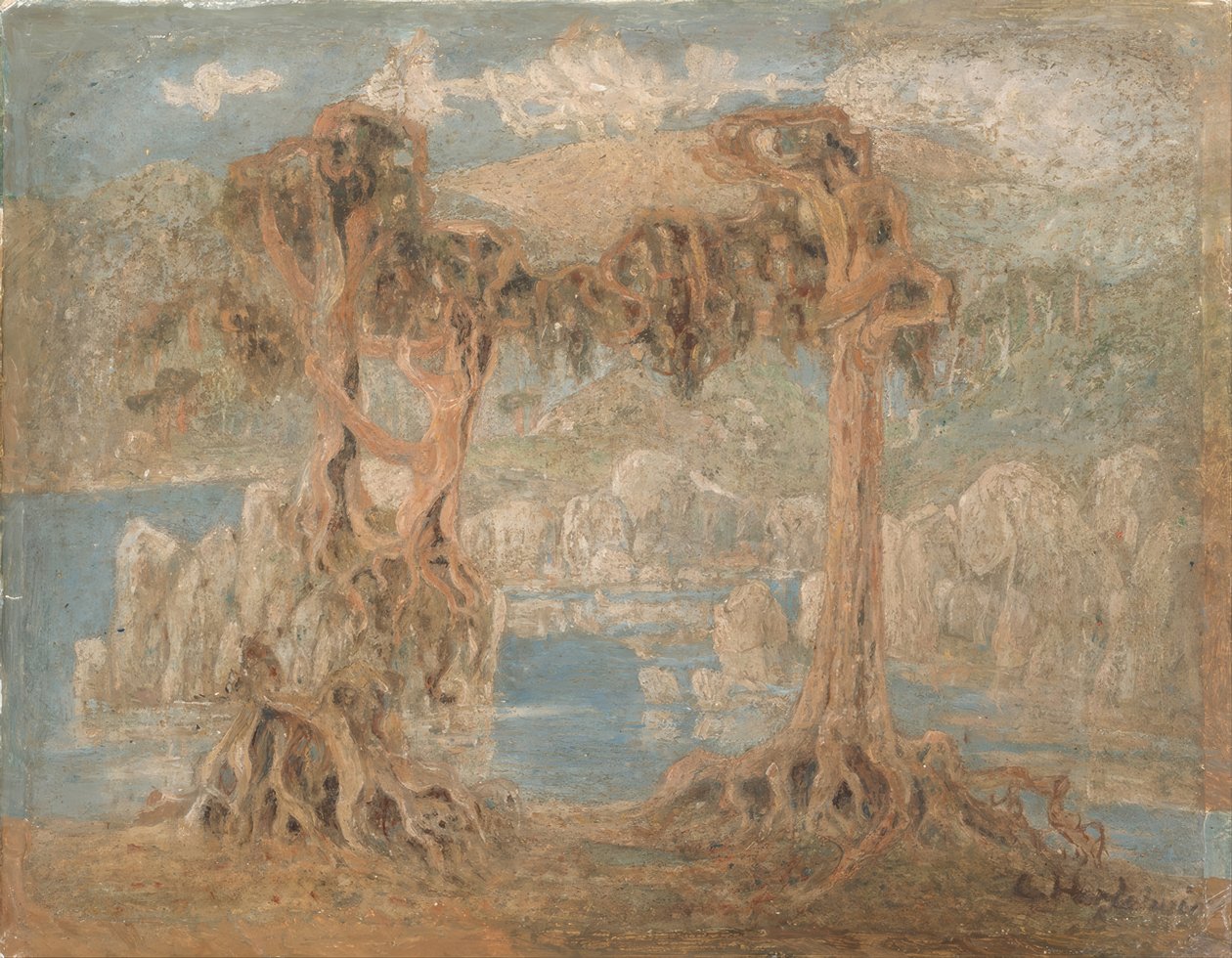 Landschap door Lars Hertervig