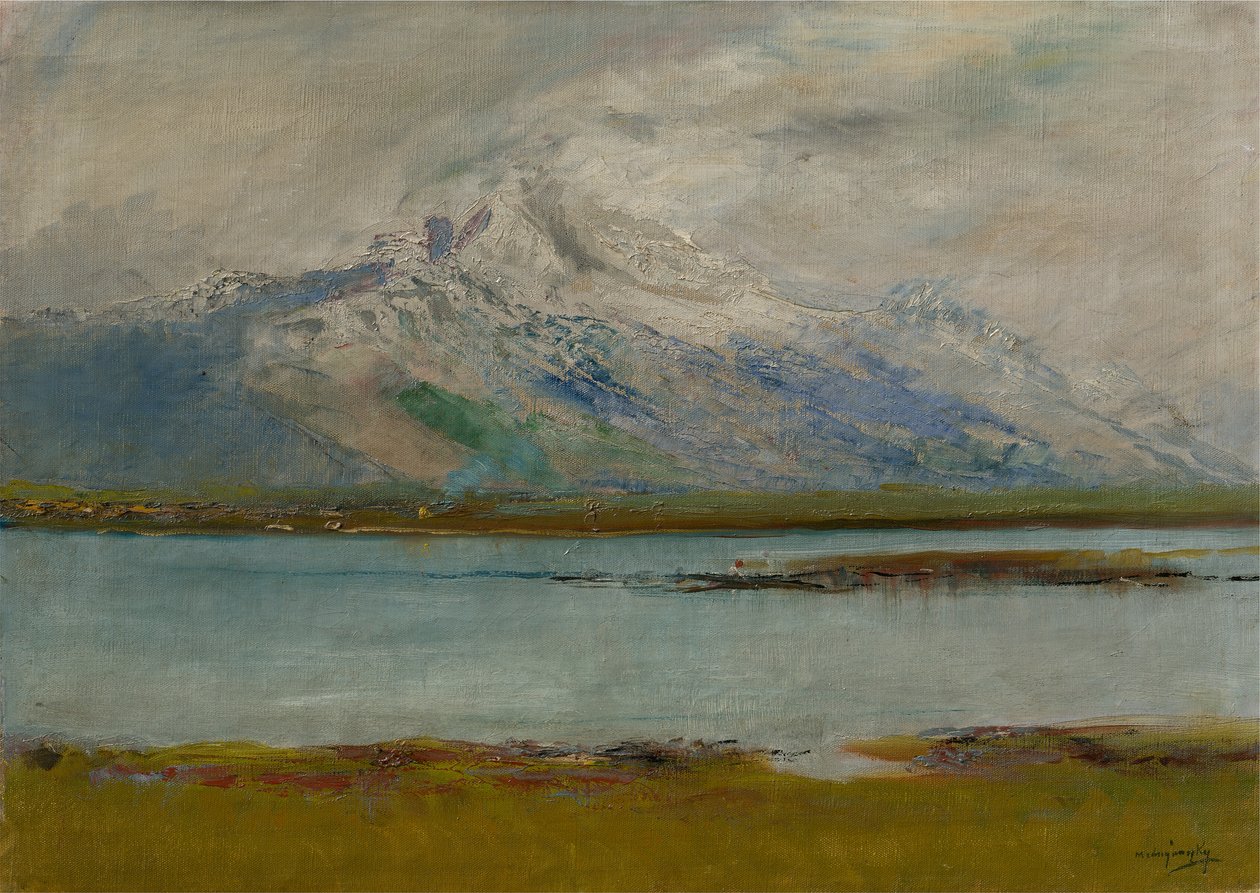 Tatra landschap door Laszlo Mednyanszky