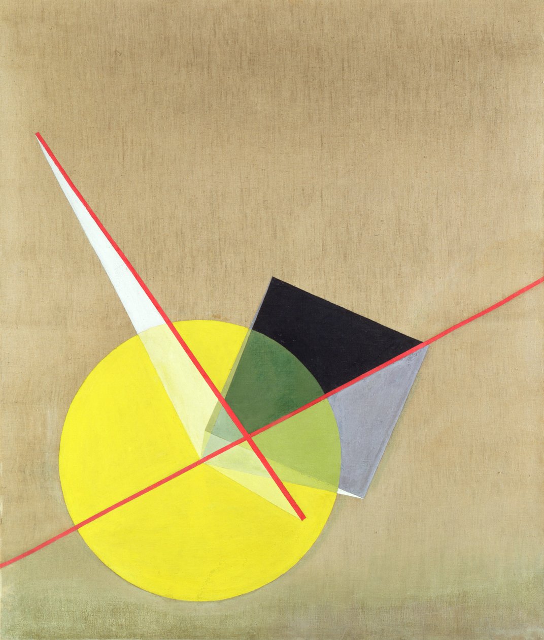 Gele Cirkel door Laszlo Moholy Nagy