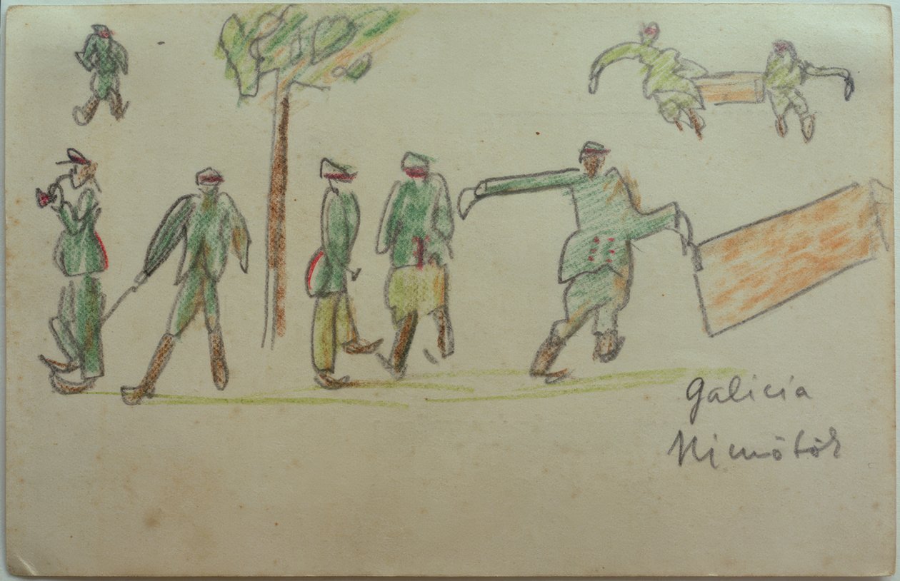 Uitgang (De soldaten) door Laszlo Moholy Nagy