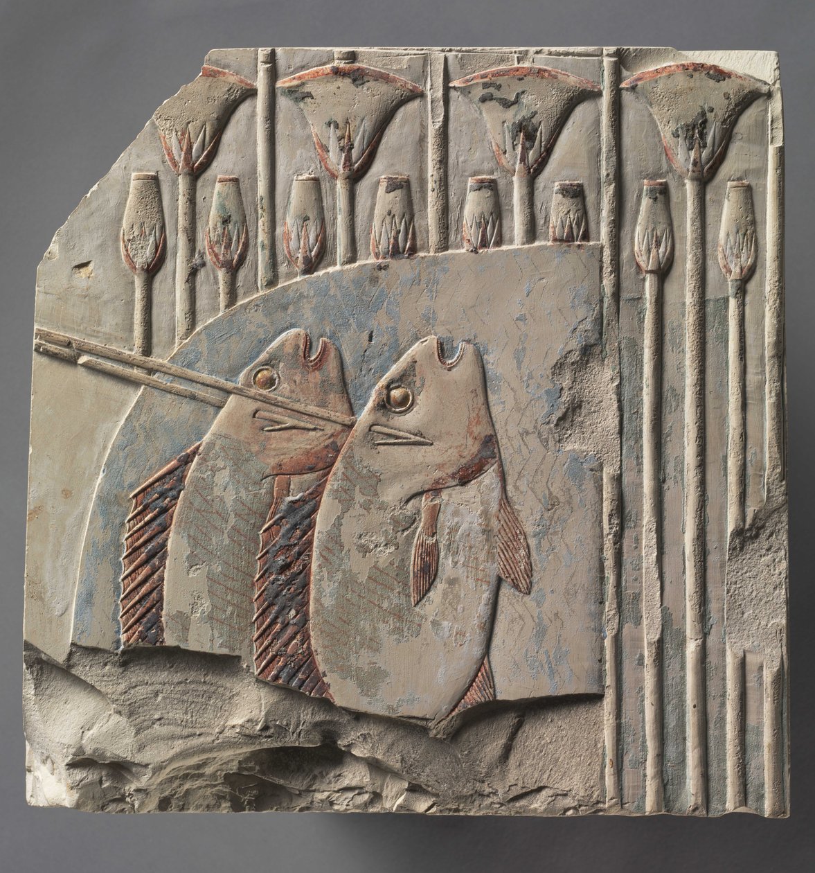 Vissen spietsen, ca. 667-647 v.Chr. door Late Period Egyptian