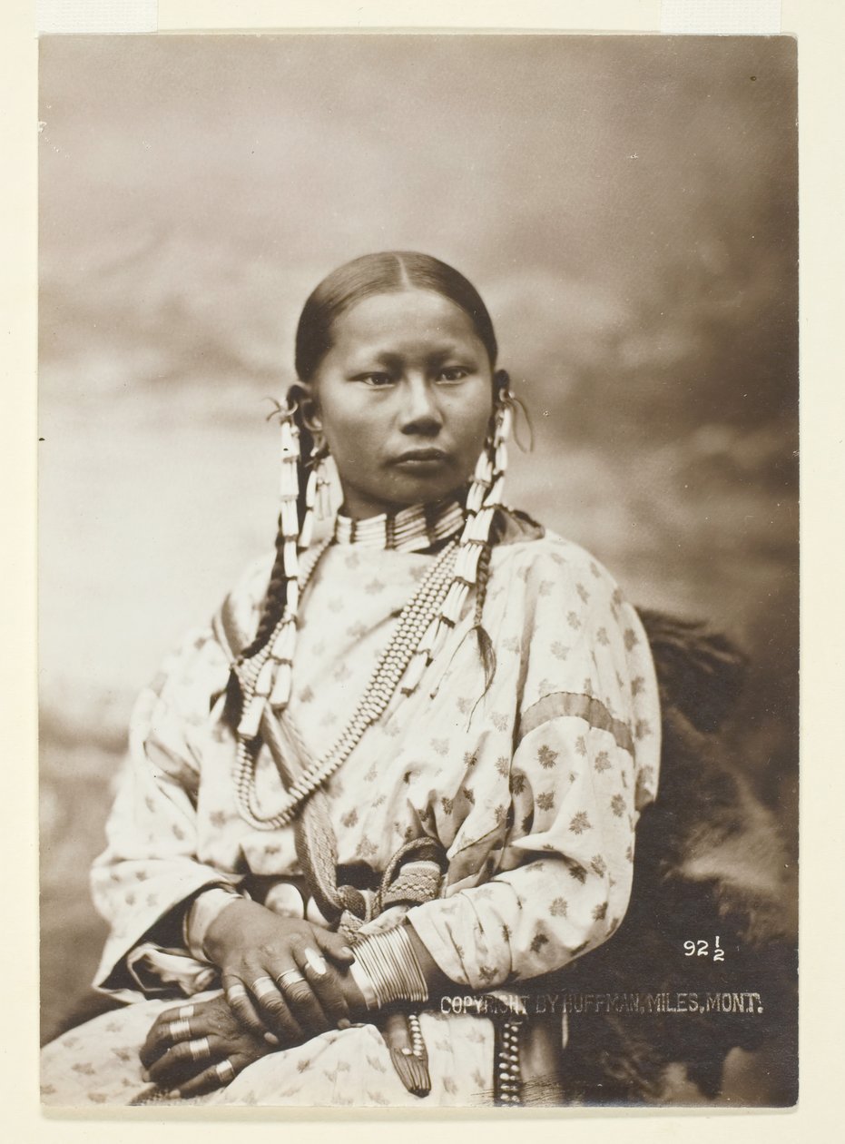 Gevlekte hinde, Cheyenne bruid, 1879 door Laton Alton Huffman