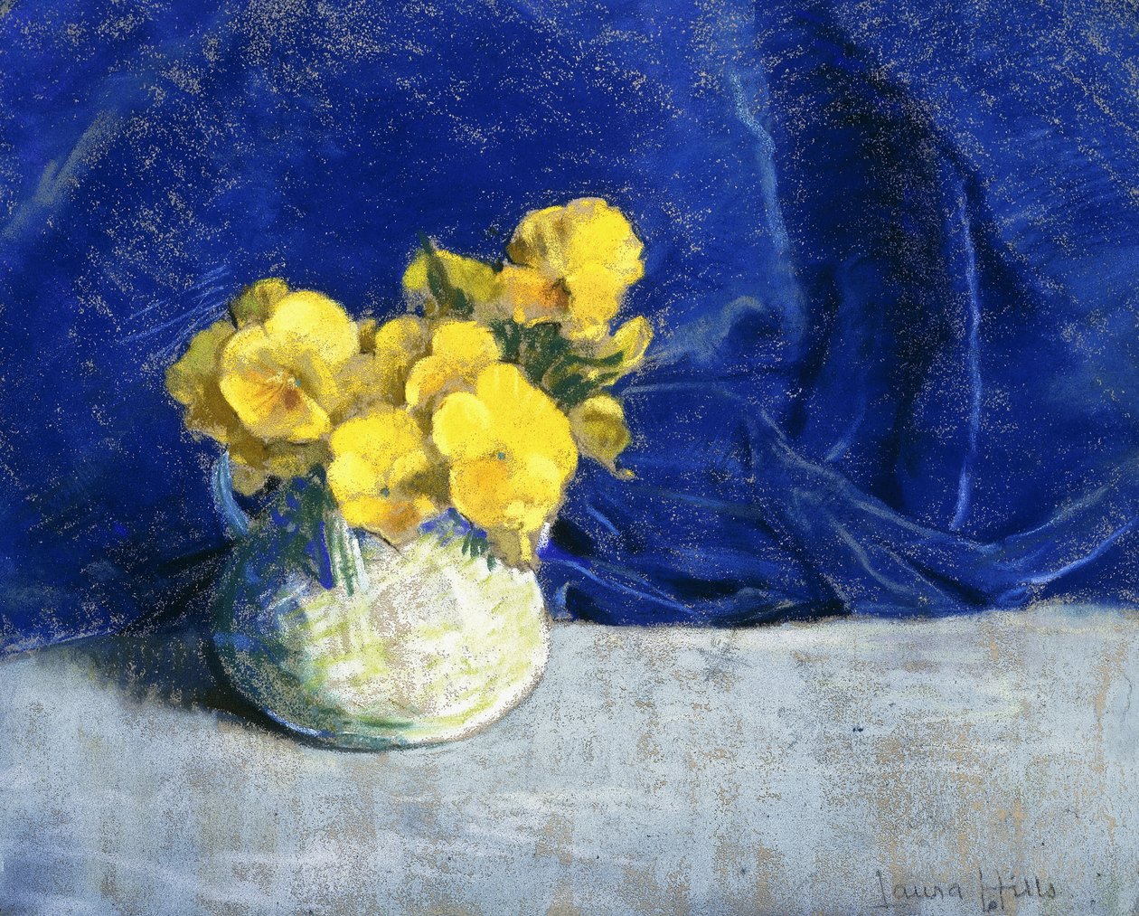 Gele viooltjes door Laura Coombs Hills