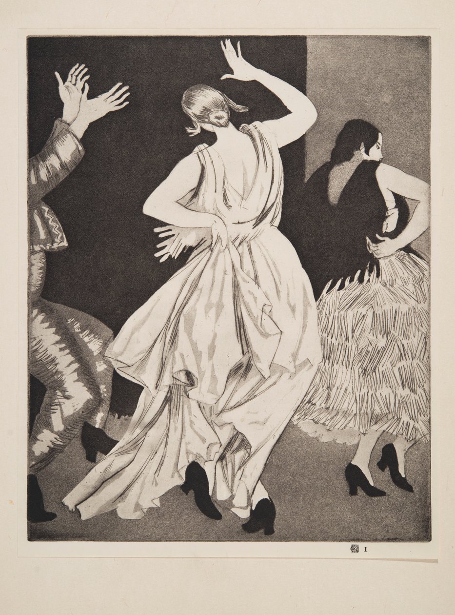 Spaanse danseres nr. 1 door Laura Knight
