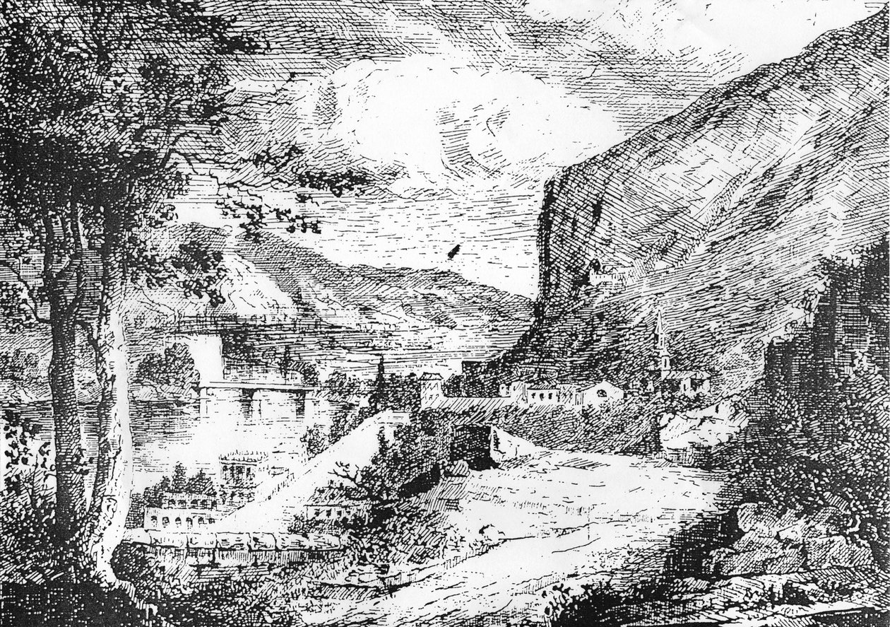 Detail (gravure) door Laurent Guétal
