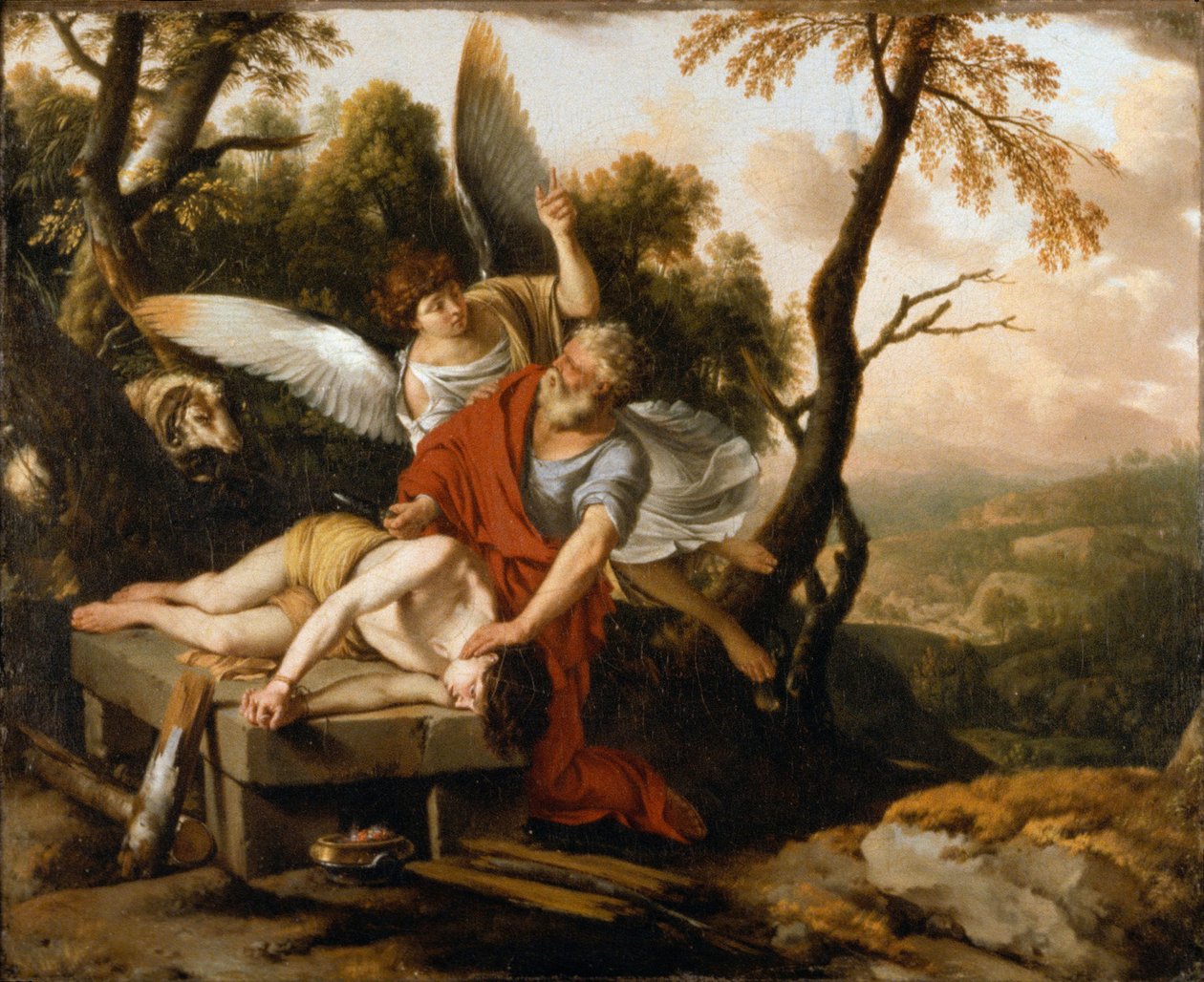 Het offer van Isaak door Laurent de la Hyre