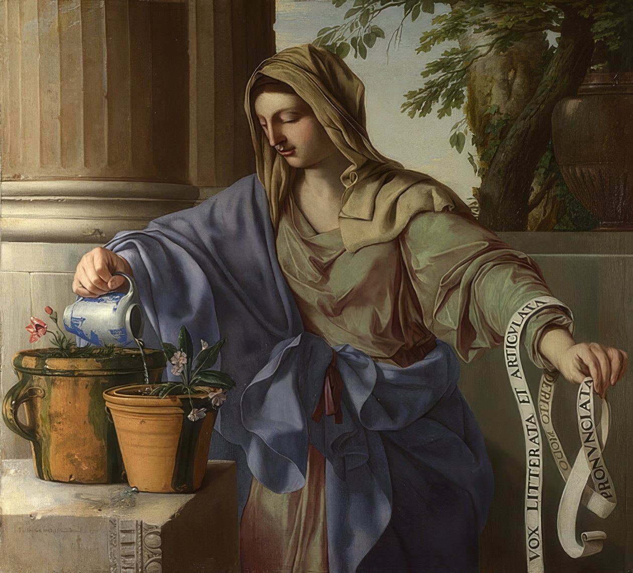 Allegorie van de grammatica door Laurent de la Hyre