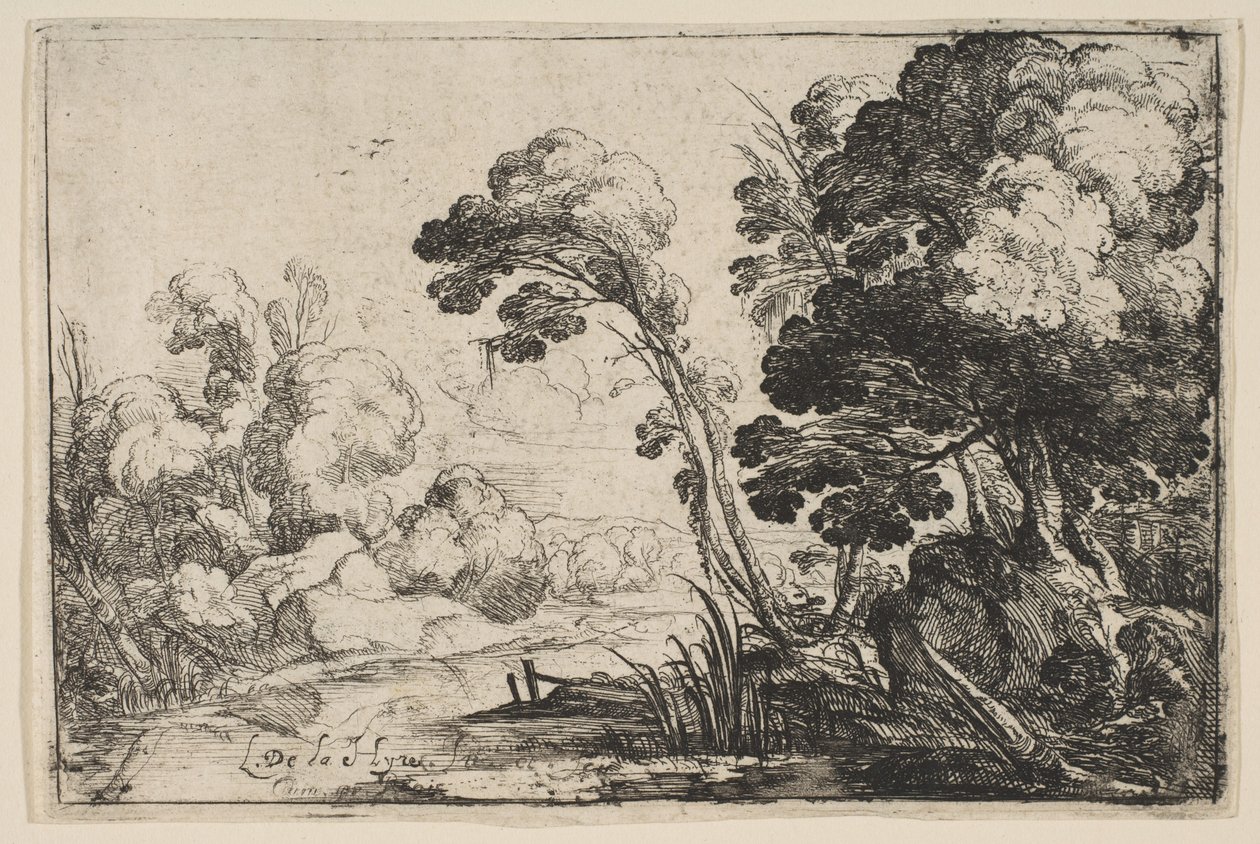 Rivier in het Bos door Laurent de la Hyre