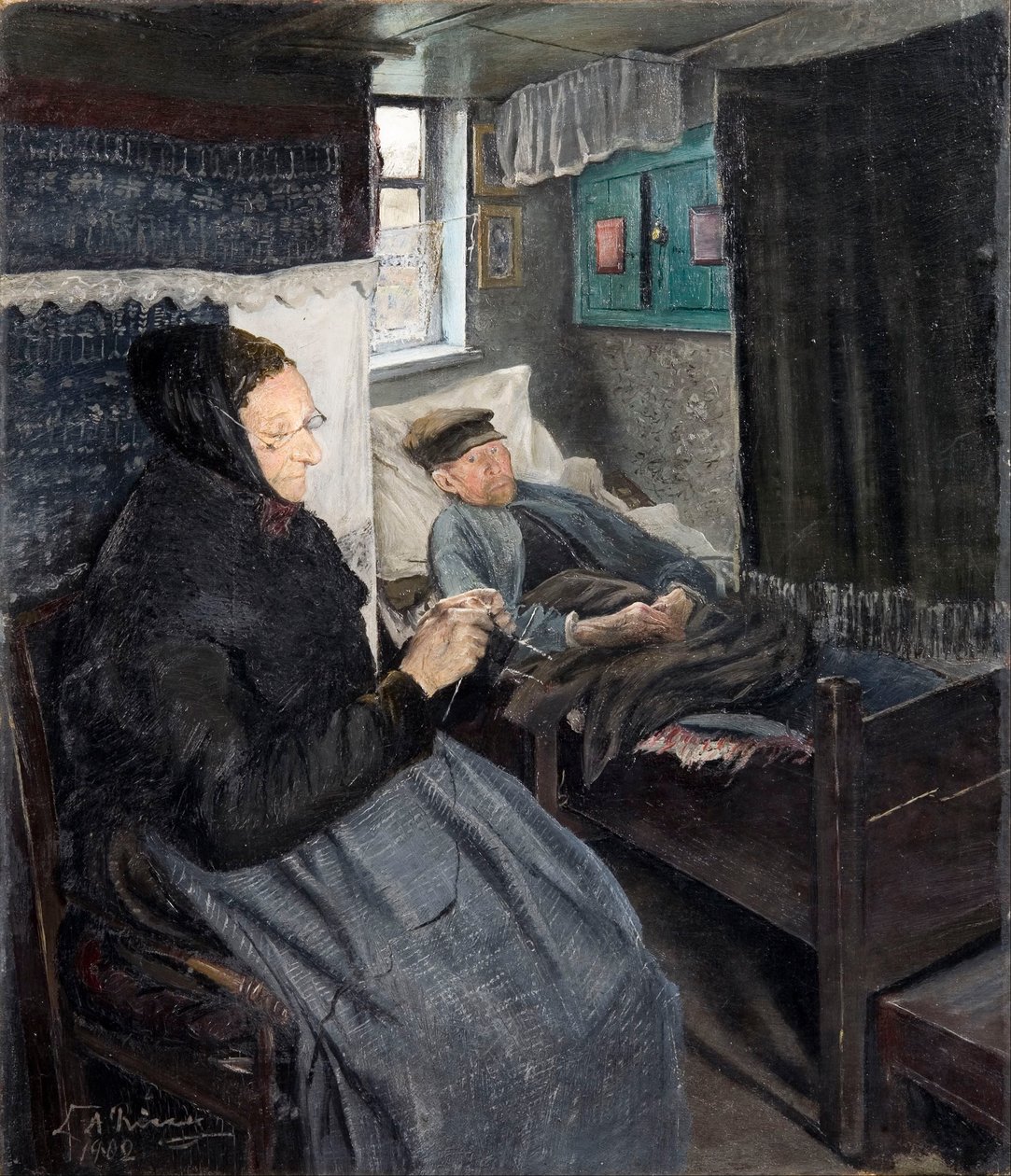 De zieke man door Laurits Andersen Ring