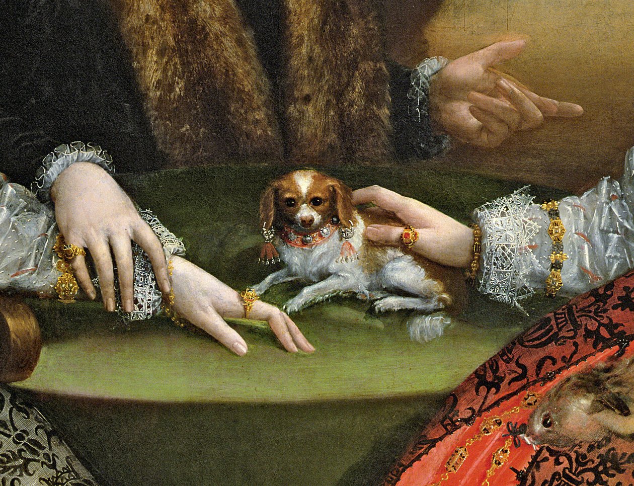De Familie Gozzadini (detail) door Lavinia Fontana