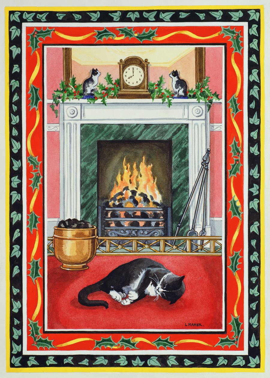 Kerstvuur door Lavinia Hamer