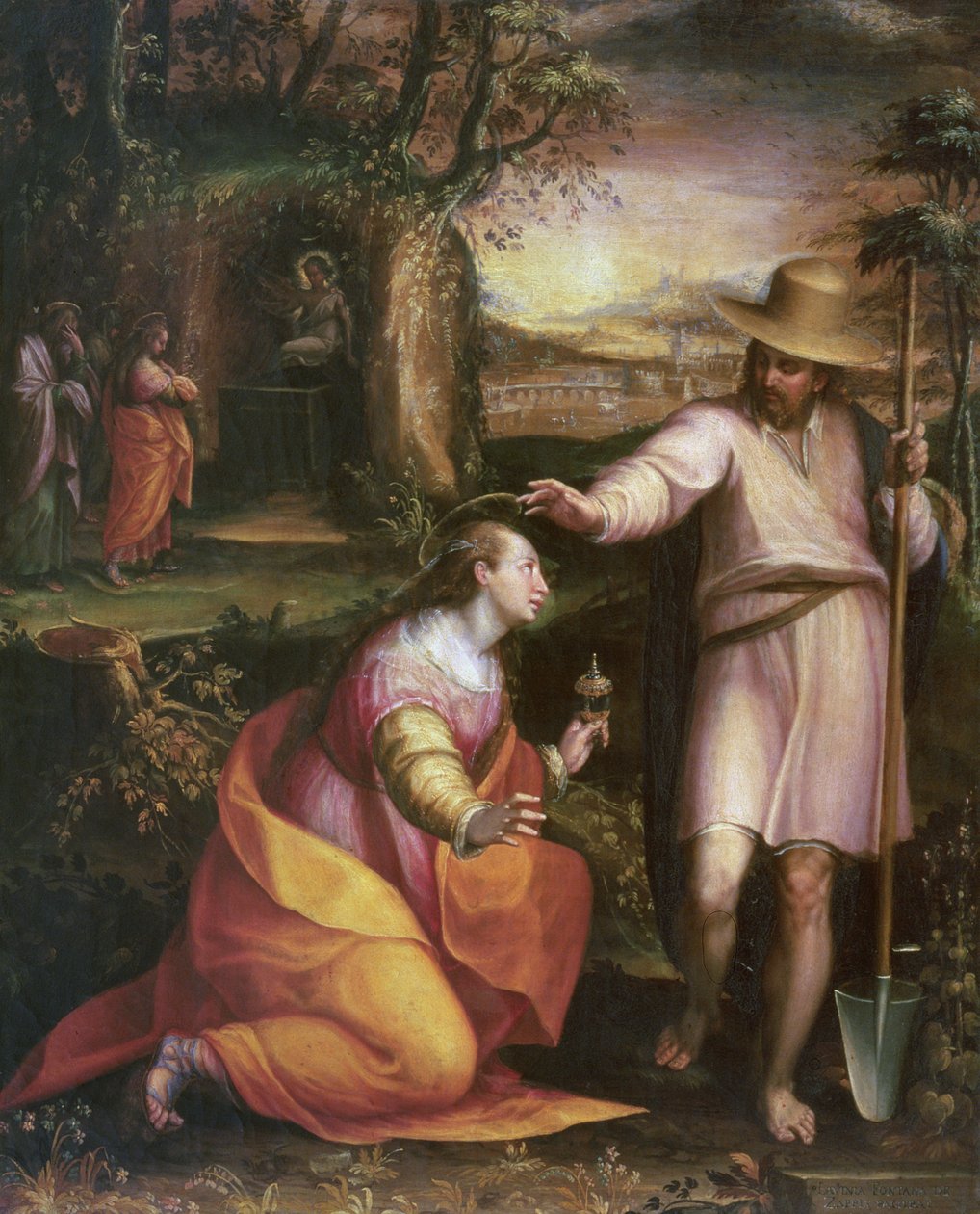 Noli me Tangere, 1581 door Lavinia Fontana