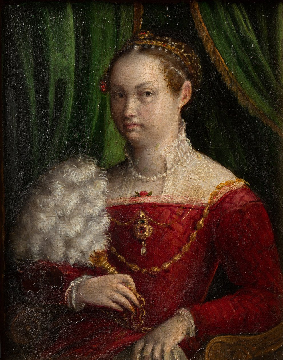 Zelfportret, ca. 1577-1585 door Lavinia Fontana