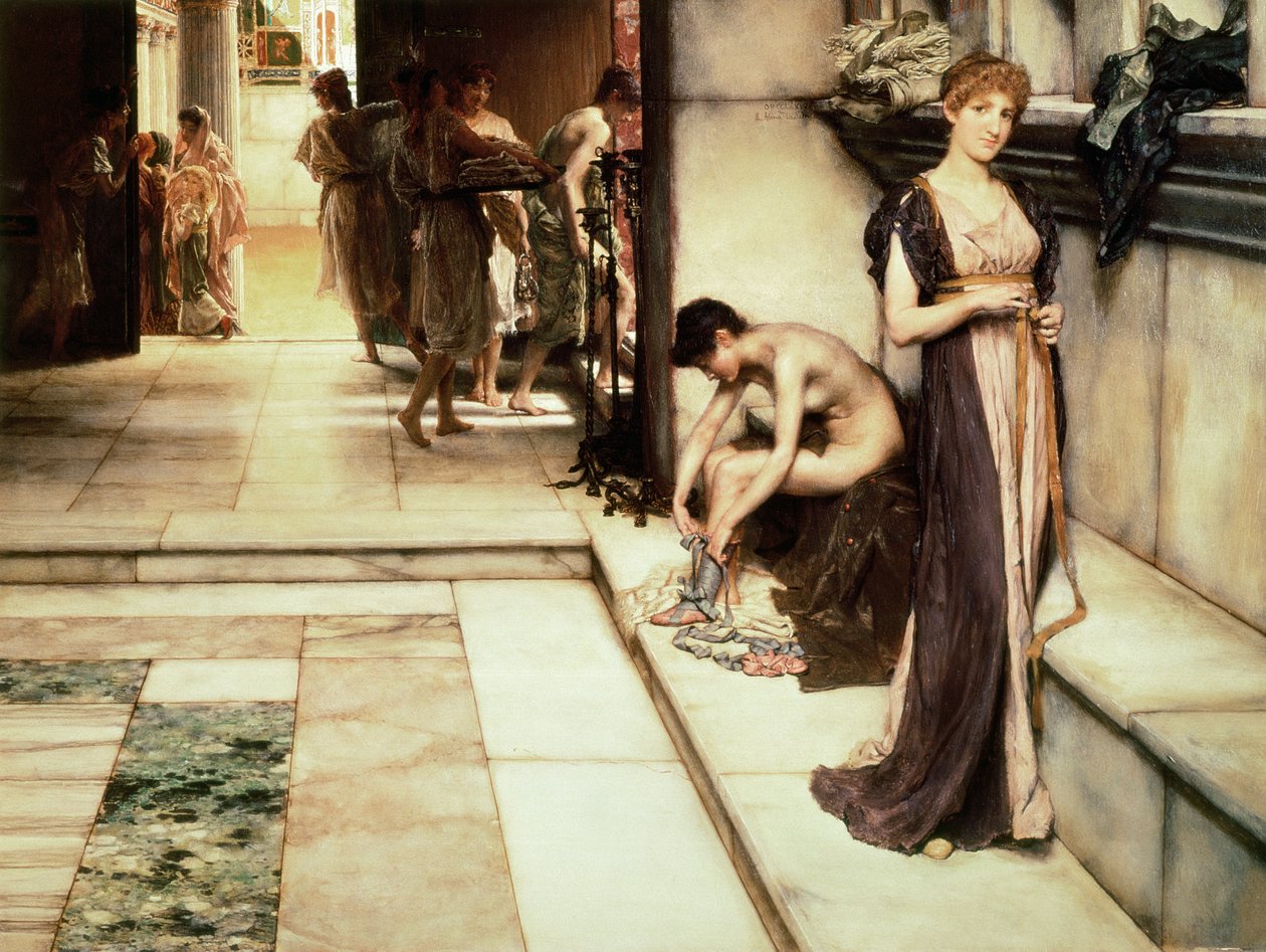 Een Apodyterium, 1886 door Lawrence Alma Tadema