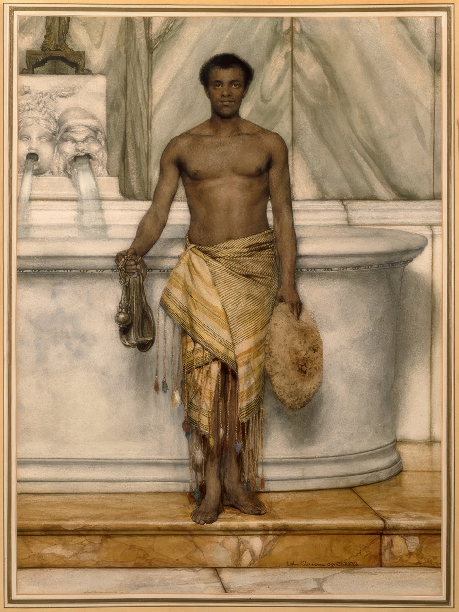 Een badmeester door Lawrence Alma Tadema
