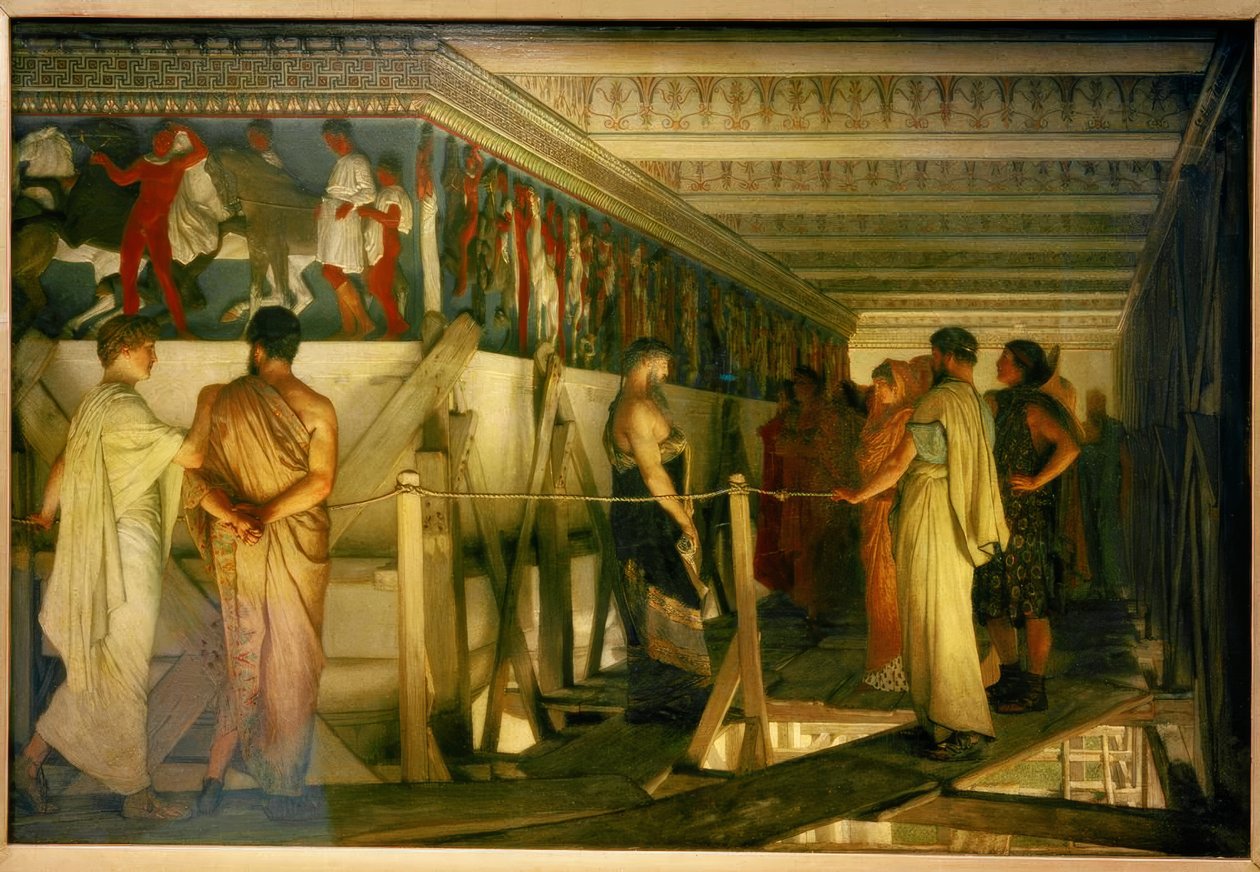 Phidias en de Parthenon Fries door Lawrence Alma Tadema