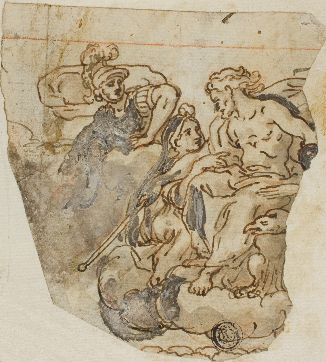 Zeus en Psyche door Lazzaro Tavarone