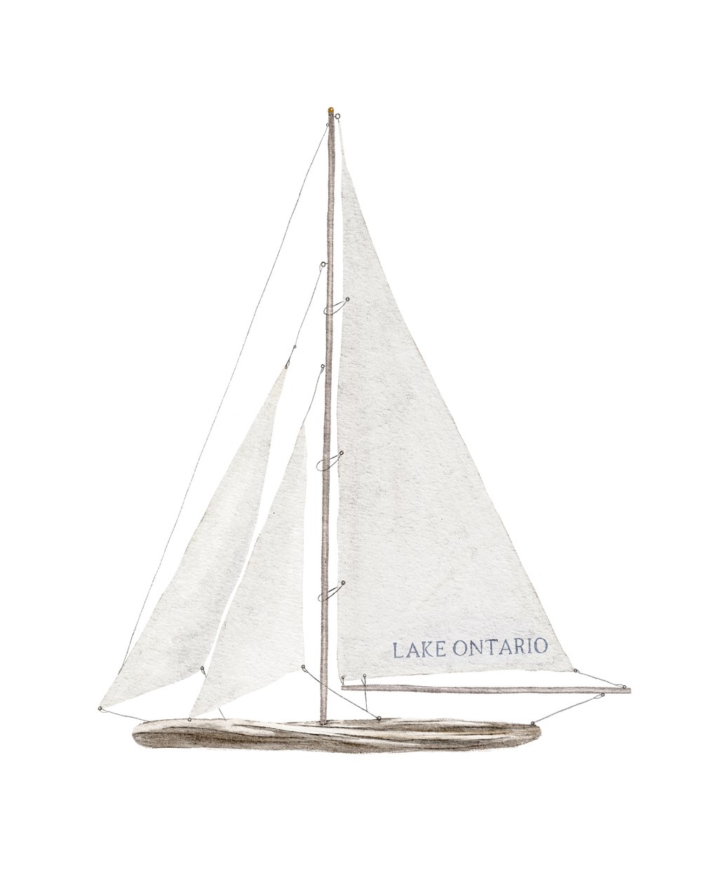 Zeilboot op Lake Ontario, ca. 2022 door Leah Straatsma
