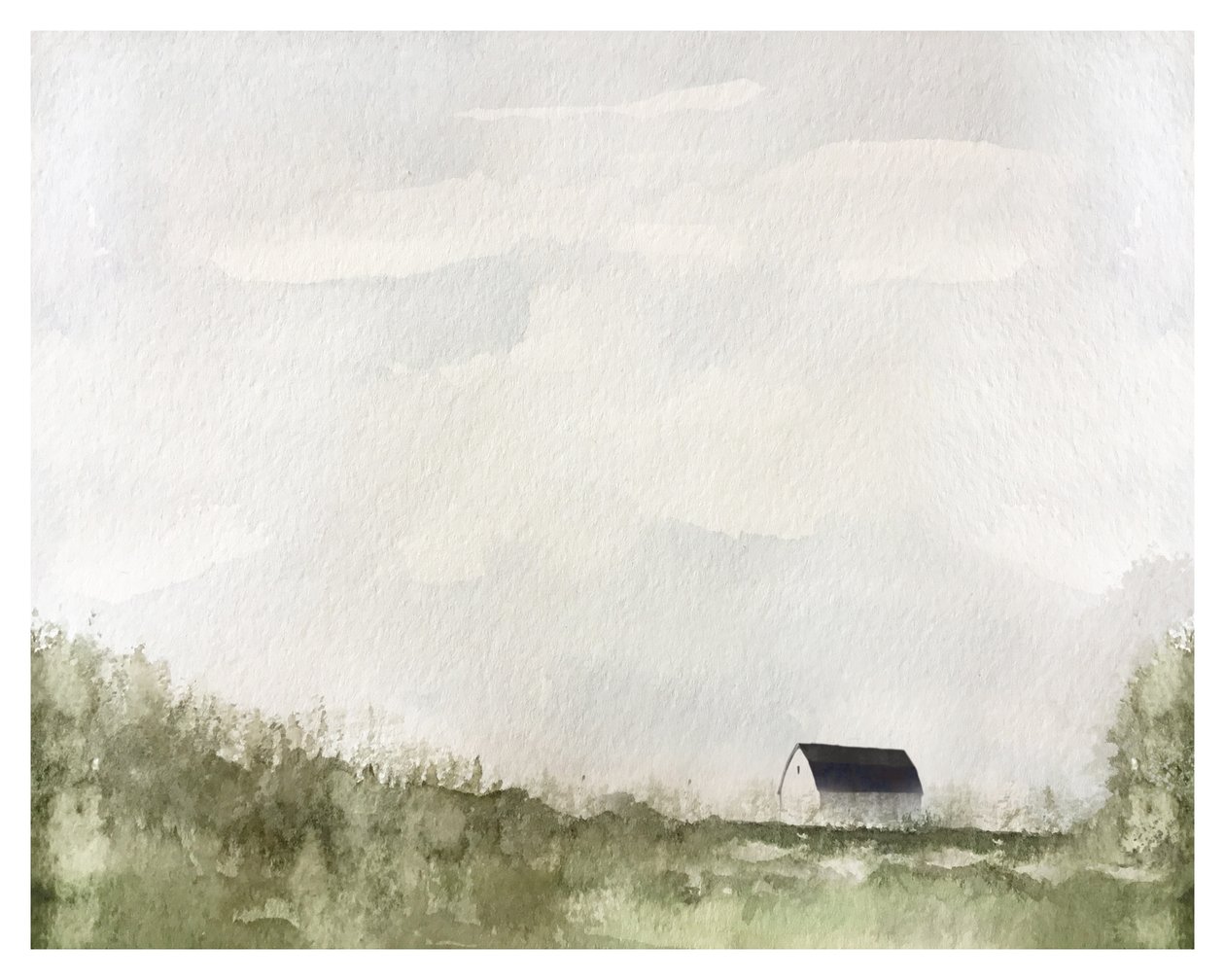 Witte schuur, ca. 2019 door Leah Straatsma