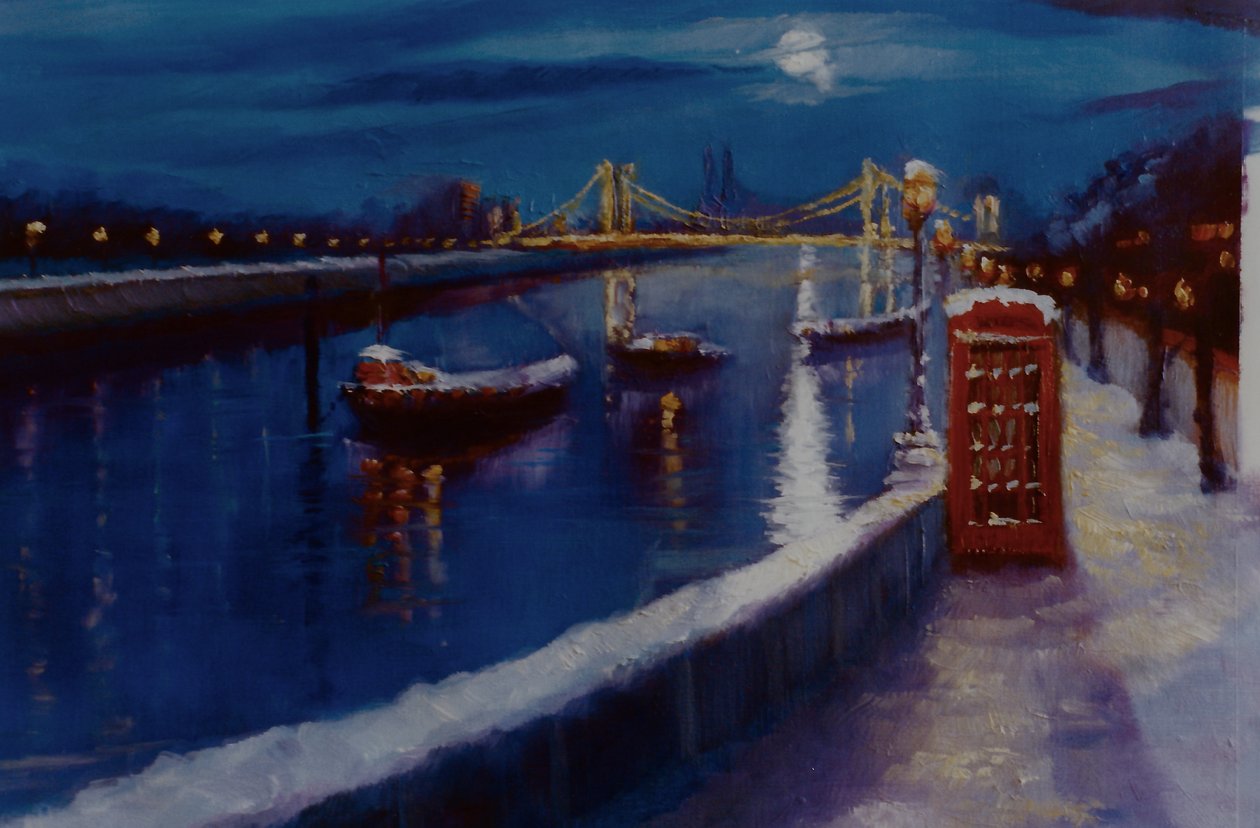 Chelsea Winter Thames Embankment door Lee Campbell