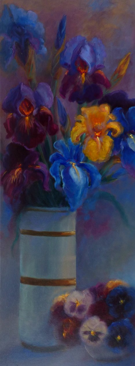 Iris en Viooltjes door Lee Campbell
