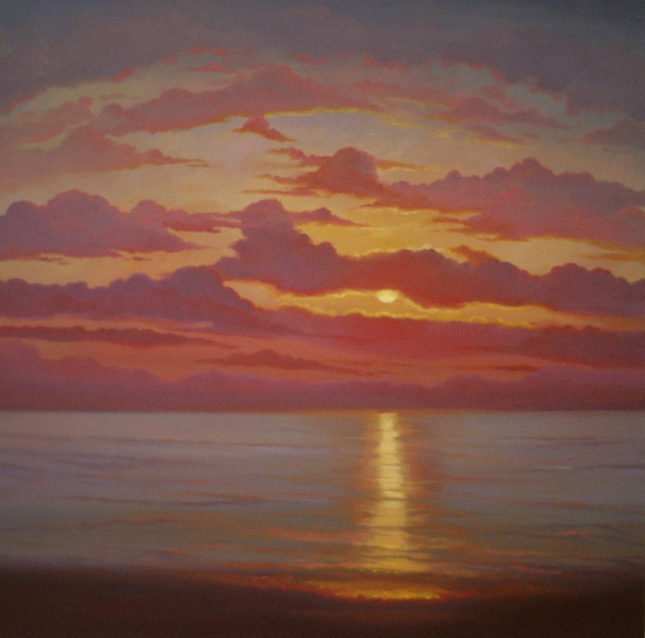 Noordelijke zee, 2005 Zonsondergang zeelandschap door Lee Campbell