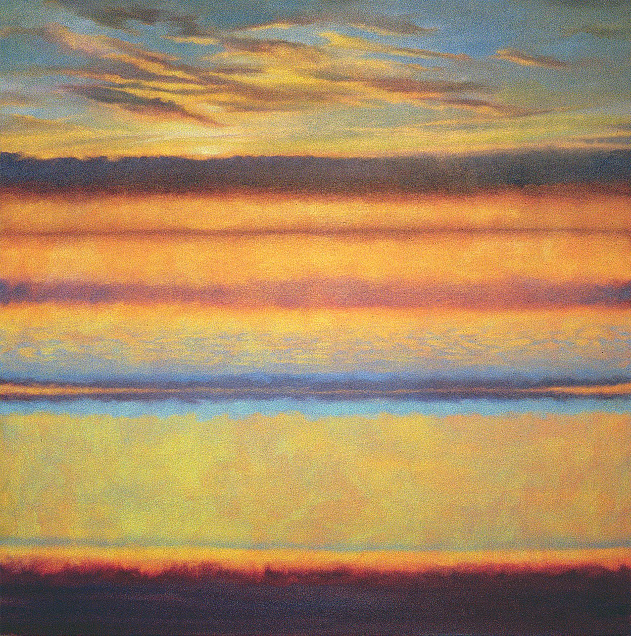 Zuid, 2000 Abstract landschap door Lee Campbell