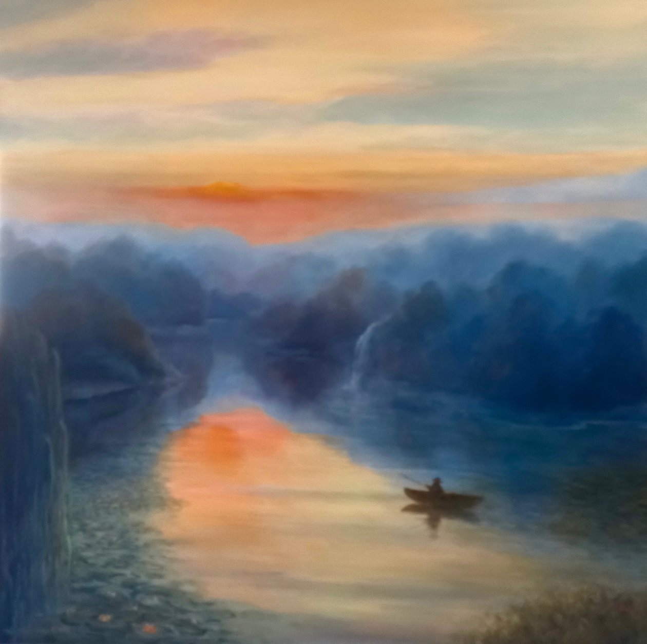 Réflections du Matin door Lee Campbell