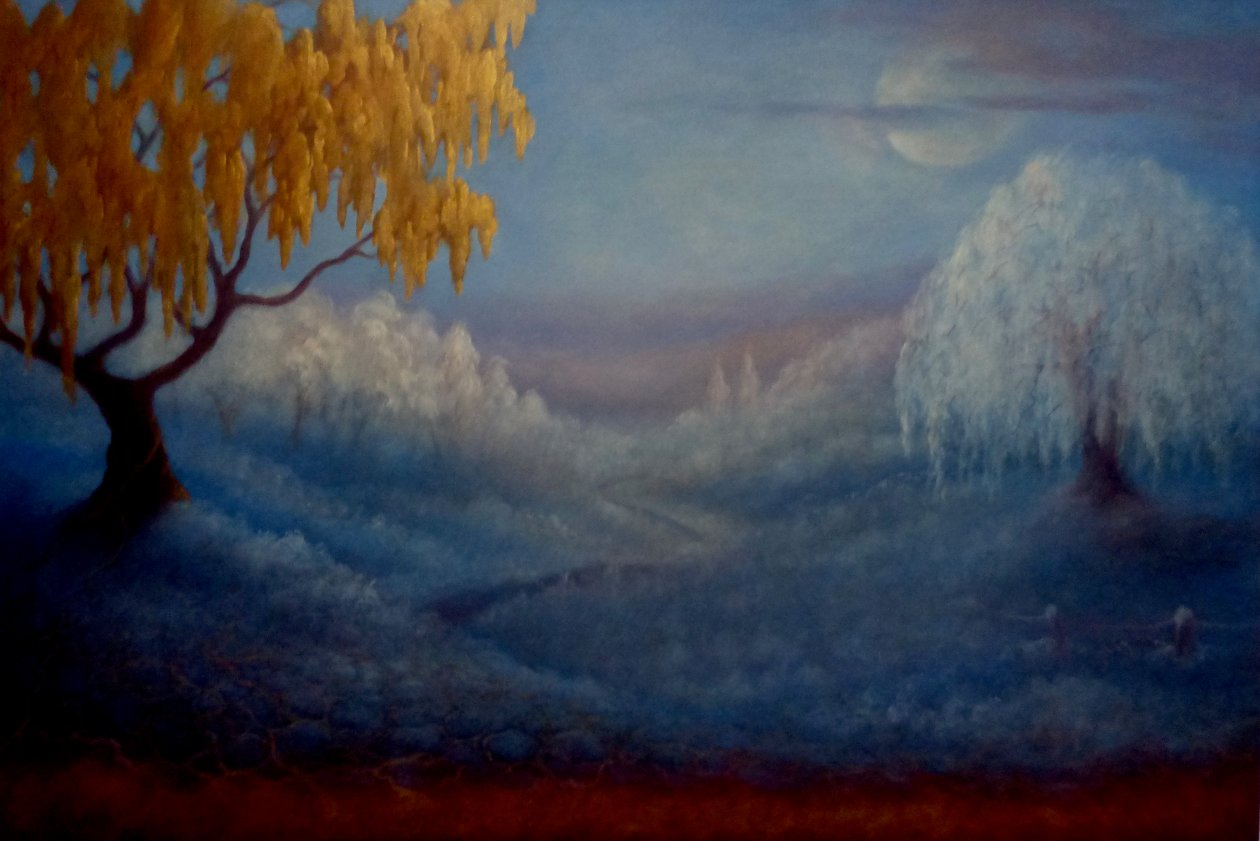 Winter mijmering, 2024 (olieverf op doek) door Lee Campbell