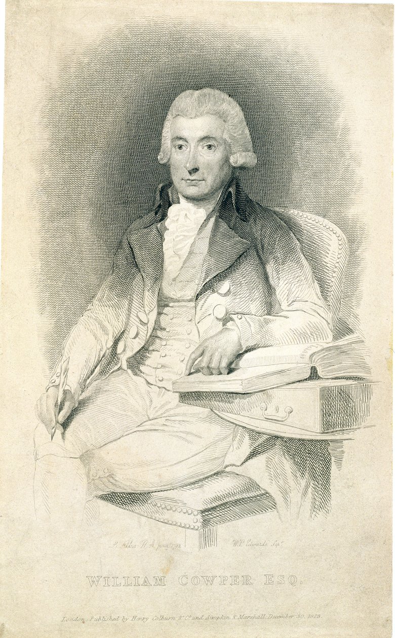 William Cowper, gegraveerd door W.C. Edwards, 1823 door Lemuel Francis Abbott