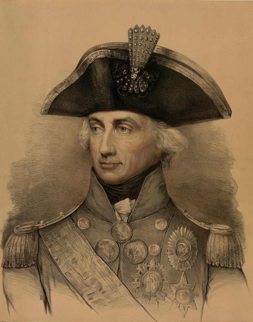 Vice-admiraal Horatio Nelson (1758-1805) door Lemuel Francis (after) Abbott