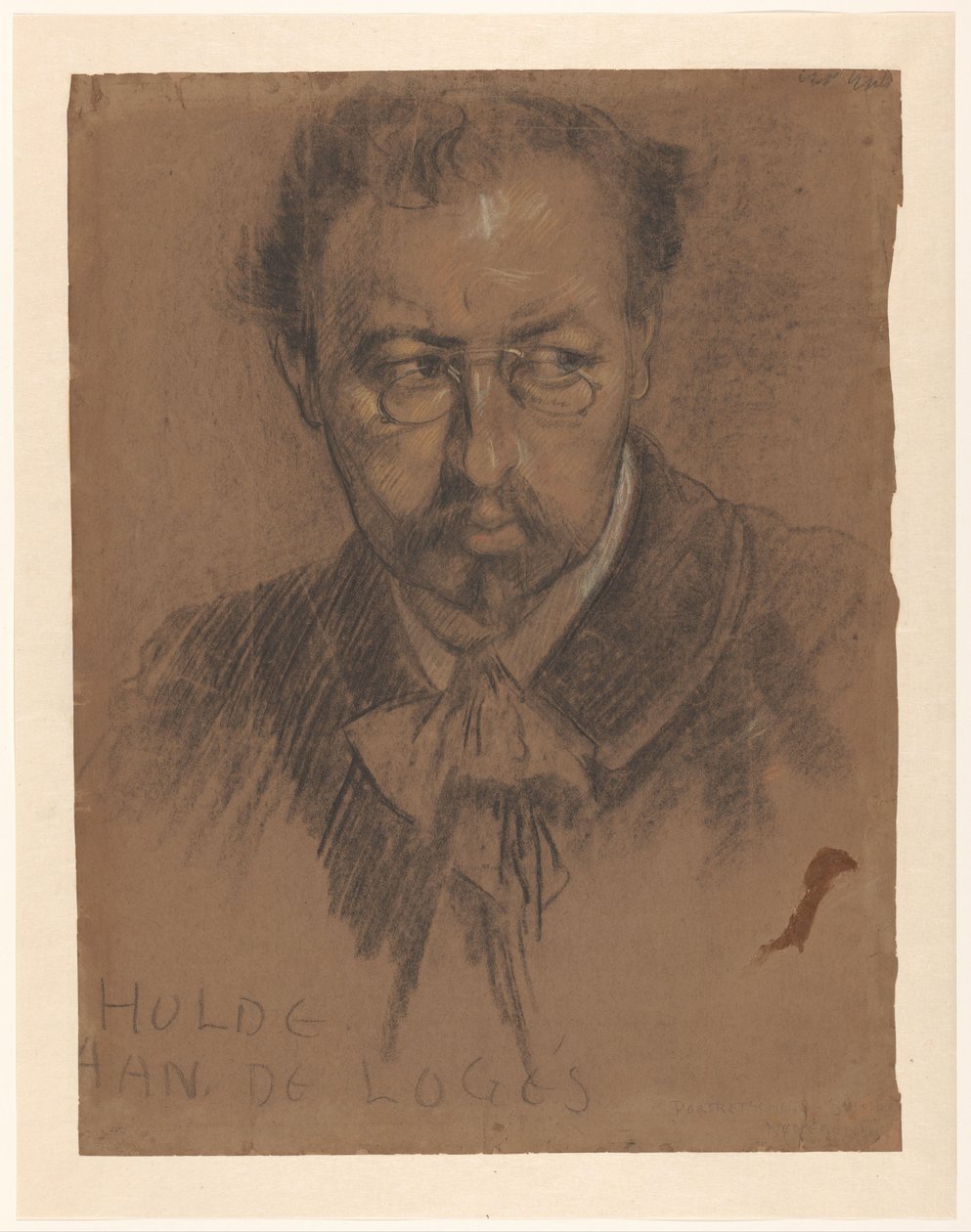 Portret van Leendert Adriaan Schilt door Leo Gestel