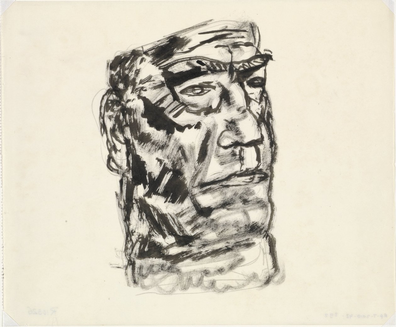 Portret van man door Leo Gestel
