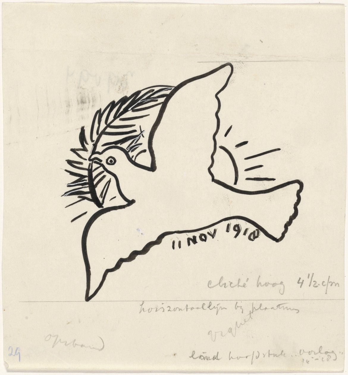 Vredesduif door Leo Gestel