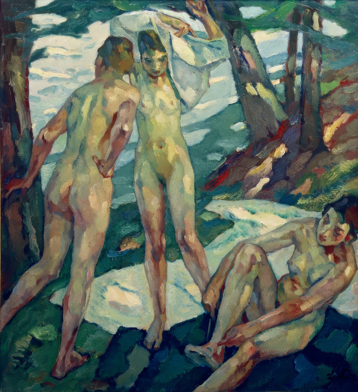 Na het bad door Leo Putz