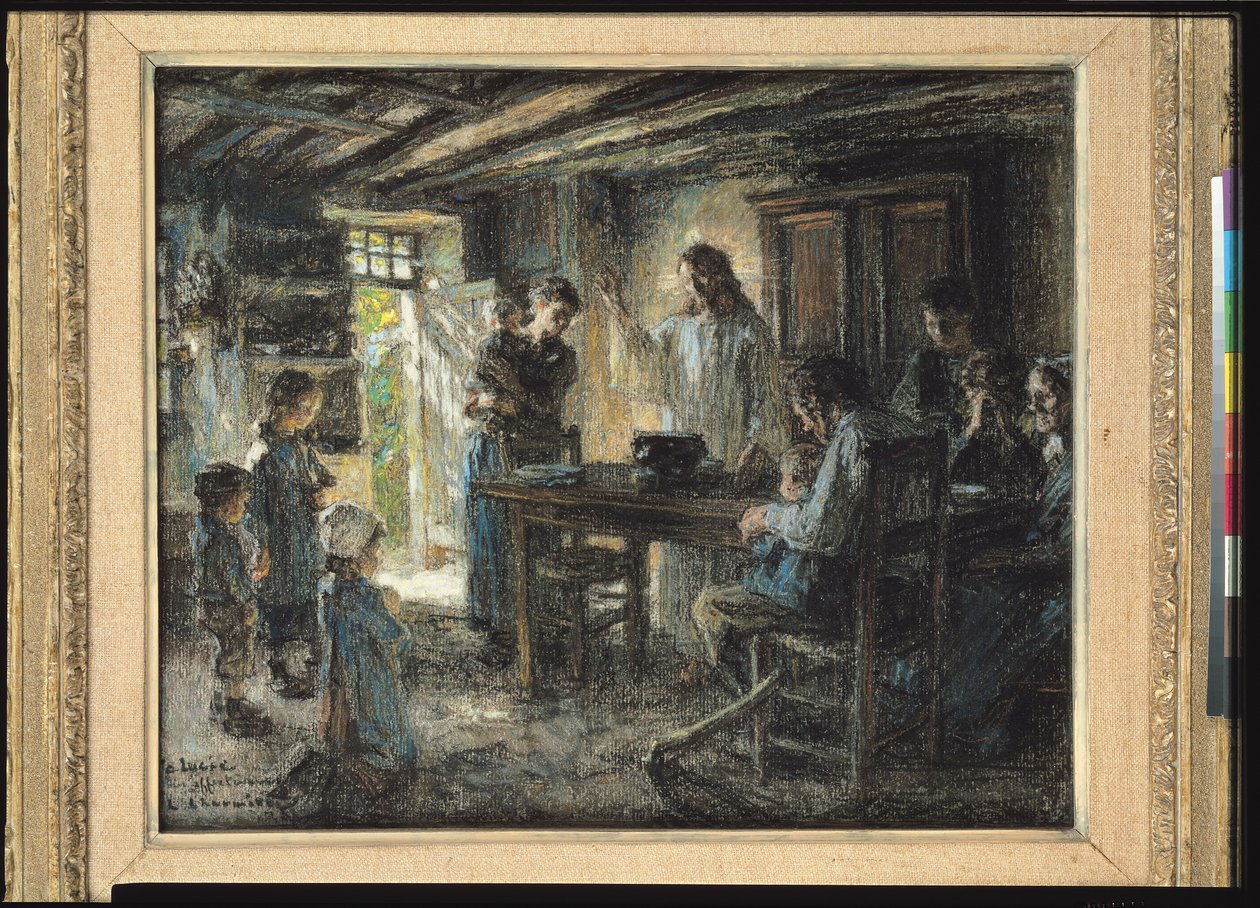 Christus met de Zachtmoedigen, 1903-04 door Leon Augustin Lhermitte