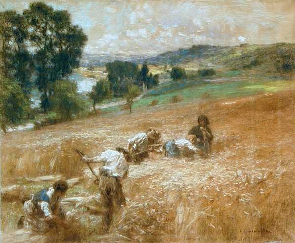 Kerkklokken in Primelle door Leon Augustin Lhermitte