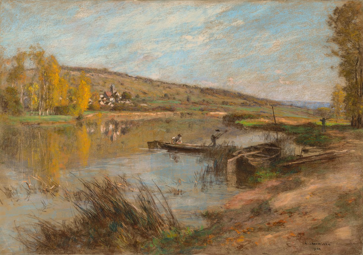 Quai au Sable, Chartèves door Leon Augustin Lhermitte