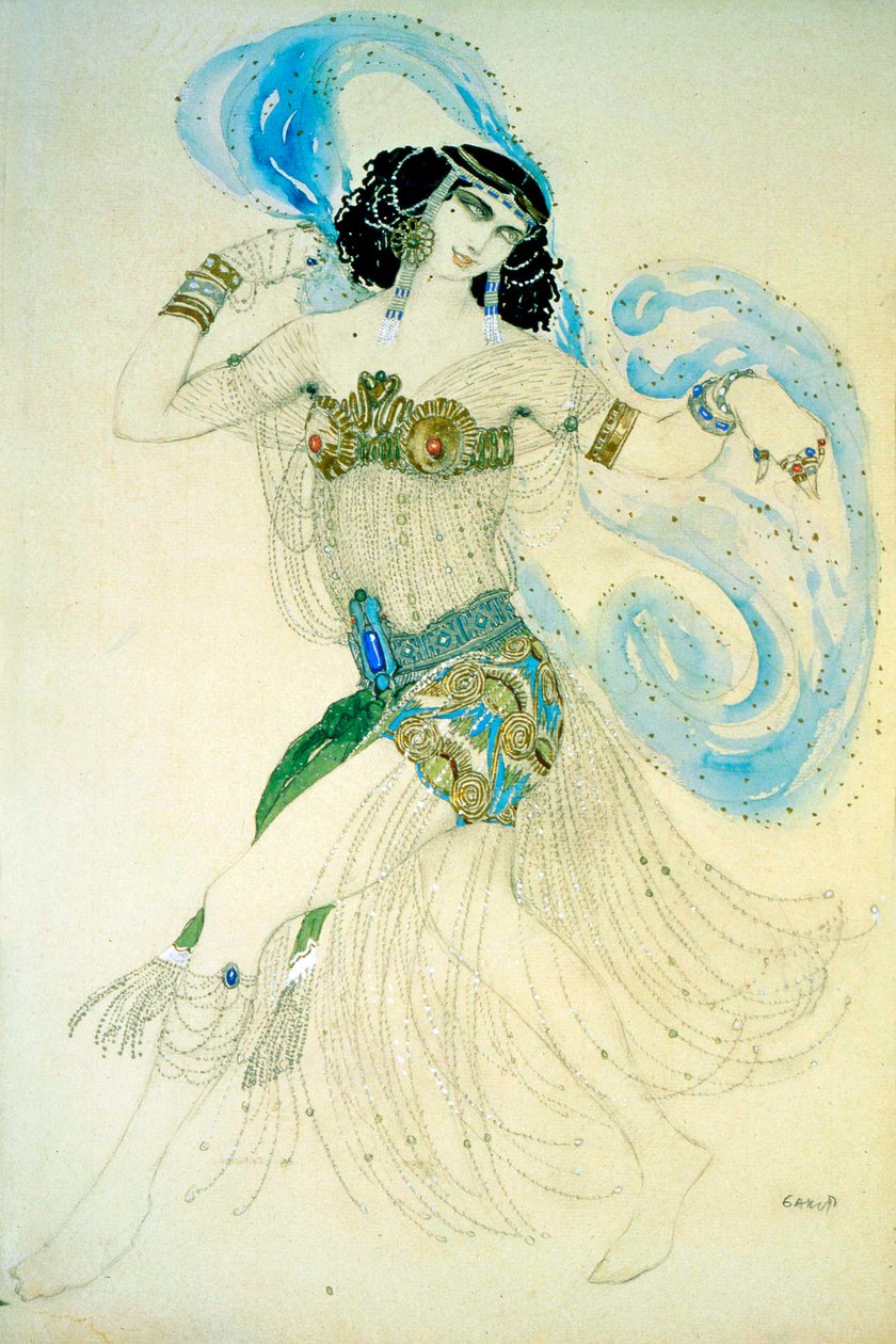 Dans van de Zeven Sluiers, 1908 door Leon Bakst